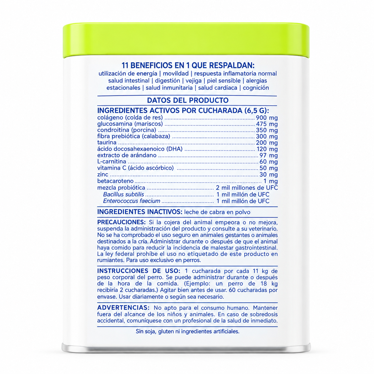 Multivitamínico en polvo 11 en 1 para perros
