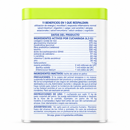 Multivitamínico en polvo 11 en 1 para perros
